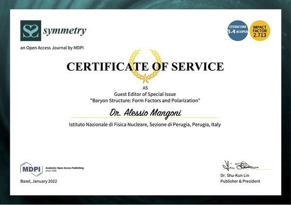 Guest Editor Certificate